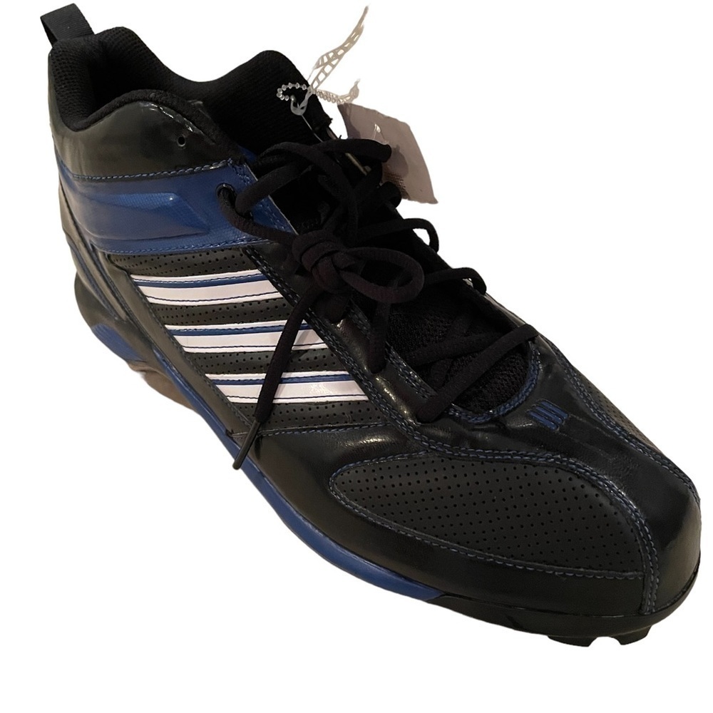 Adidas  Diamond King 9 Meta Blue/Black Baseball Metal Cleats Size 12 NEW